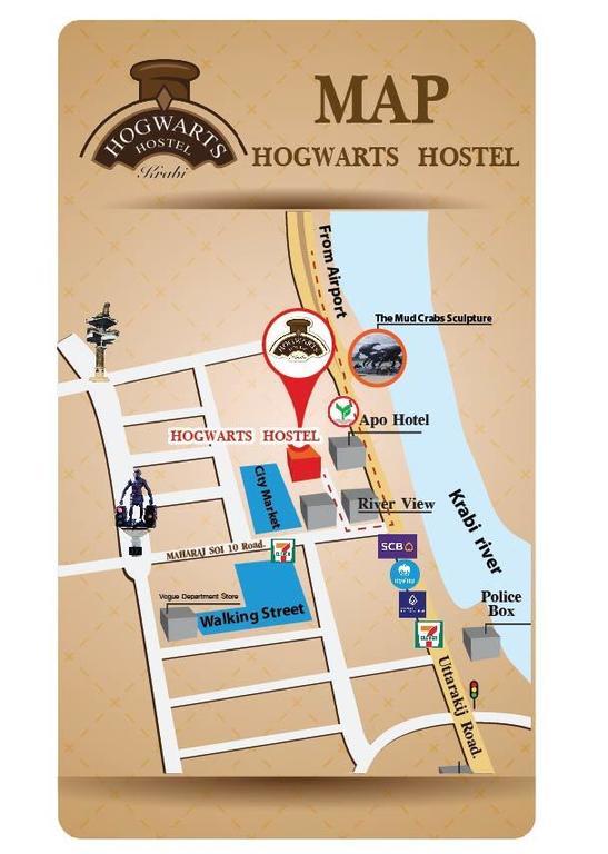 Hogwortz Hostel Krabi town Eksteriør bilde